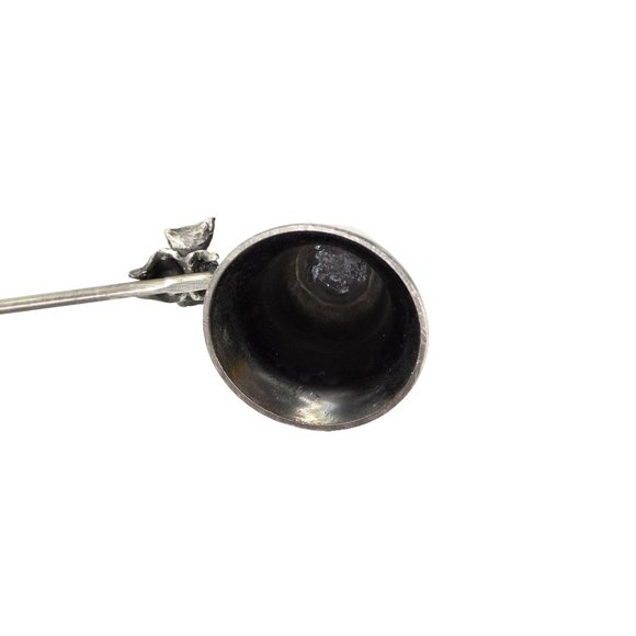 Bee Candle Snuffer Brushed Chrome Moveable Bell 11.5" - Picture 8 of 8